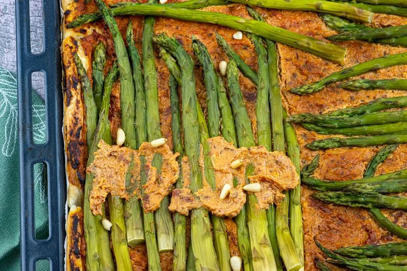 Asparagus and Goat Cheese Tart recipe