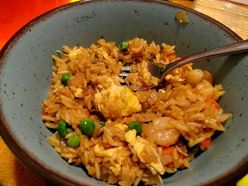 Easy Fried Rice with Shrimp recipe